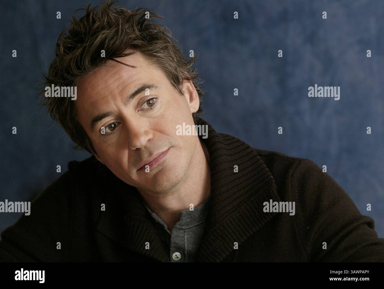 12 febbraio 2007 - Hollywood, California, Stati Uniti - Robert Downey Jr. Promuovendo ''Zodiac'' a Hollywood, CA. 12 febbraio 2007 (Credit Image: © Armando Gallo/ZUMA Studio) Foto Stock