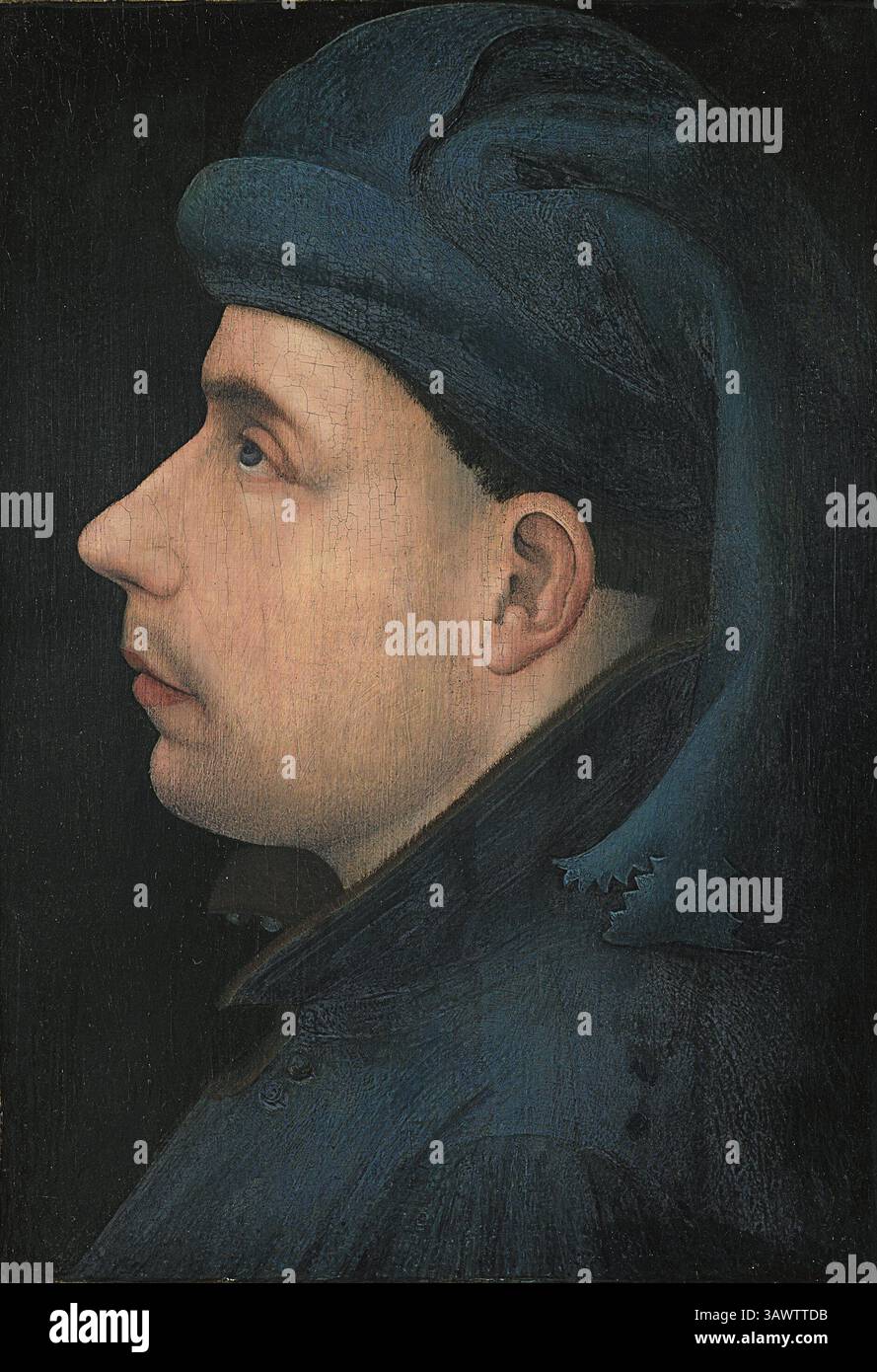 Titolo: Ritratto postumo di Venceslao di Lussemburgo, Duca del Brabante artista: Anonimo artista franco-fiammingo Data: CA. 1400–1415 tecnica: Olio su tavola dimensioni: 34,4 x 25,4 cm ubicazione: Museo Nacional Thyssen-Bornemisza, Madrid Foto Stock