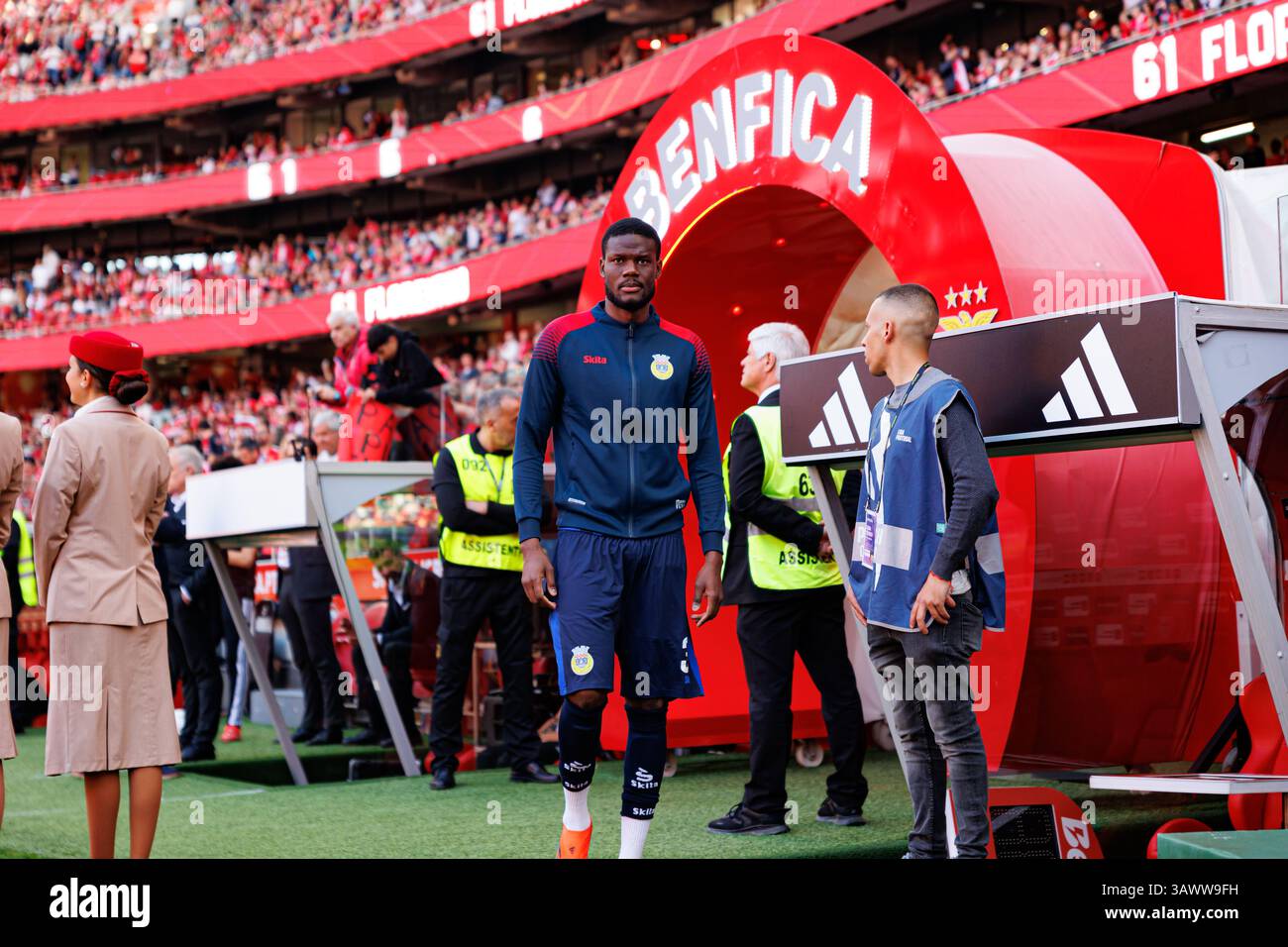 Mamadou Loum visto durante la partita della Liga Portogallo tra squadre di SL Benfica e FC Arouca (Maciej Rogowski) Foto Stock