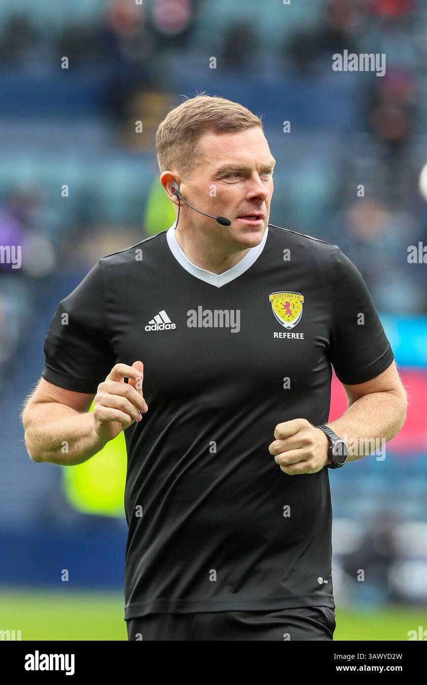 JOHN BEATON, arbitro di calcio professionista della Scottish Football Association, Scozia, Regno Unito Foto Stock