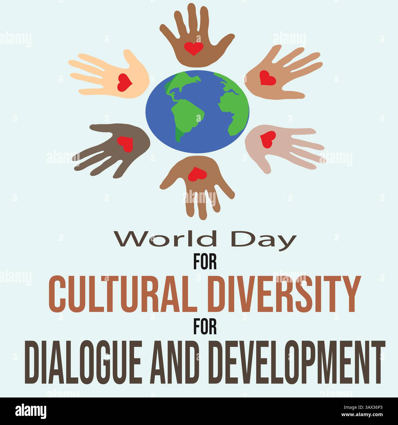 La giornata mondiale per la diversità culturale per la pace e lo sviluppo, celebrata il 21 maggio, ci offre l'opportunità di approfondire la nostra comprensione del Illustrazione Vettoriale