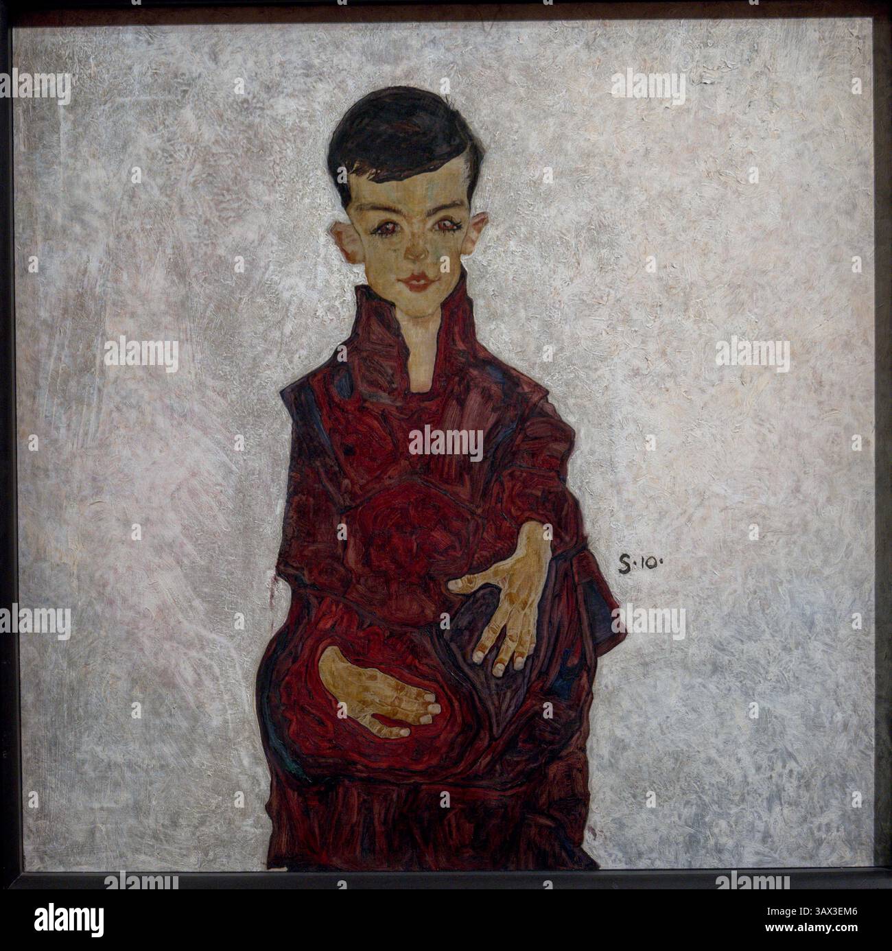 Egon Schiele, Ritratto di Herbert Reiner (Reiner Boy), 1910, Belvedere, Vienna, Austria Foto Stock
