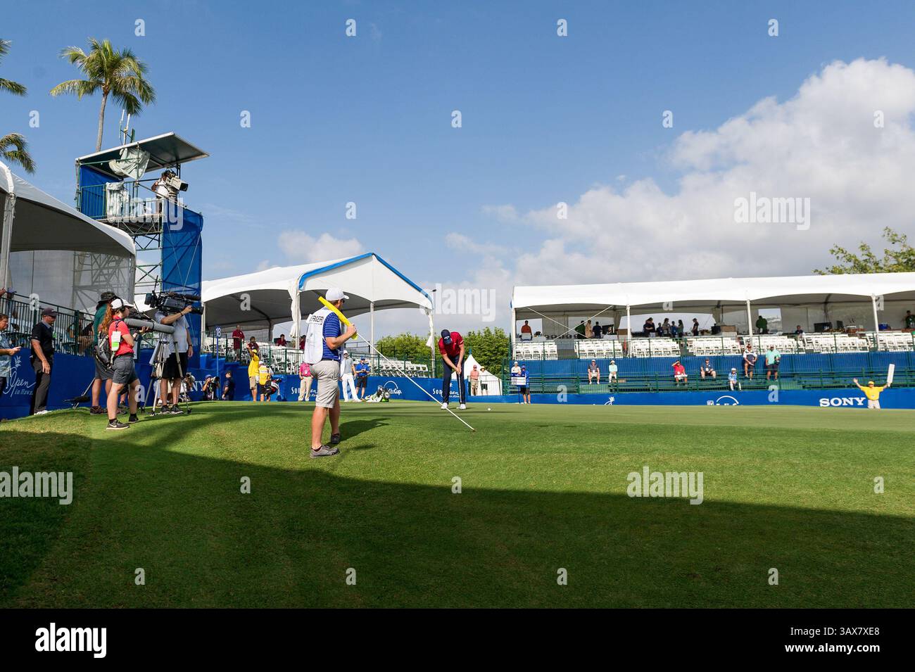 12 gennaio 2017 - durante il primo round del PGA Sony Open alle Hawaii al Waialae Country Club di Honolulu, HI. - Steven Erler/CSM(immagine di credito: &Copy; Steven Erler/CSM via cavo ZUMA) Foto Stock