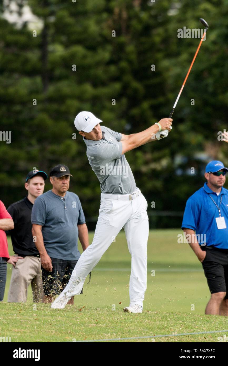 12 gennaio 2017 - durante il primo round del PGA Sony Open alle Hawaii al Waialae Country Club di Honolulu, HI. - Steven Erler/CSM(immagine di credito: &Copy; Steven Erler/CSM via cavo ZUMA) Foto Stock
