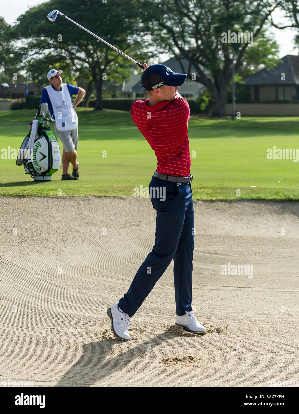 12 gennaio 2017 - durante il primo round del PGA Sony Open alle Hawaii al Waialae Country Club di Honolulu, HI. - Steven Erler/CSM(immagine di credito: &Copy; Steven Erler/CSM via cavo ZUMA) Foto Stock