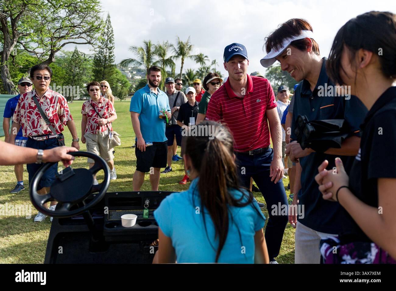 12 gennaio 2017 - durante il primo round del PGA Sony Open alle Hawaii al Waialae Country Club di Honolulu, HI. - Steven Erler/CSM(immagine di credito: &Copy; Steven Erler/CSM via cavo ZUMA) Foto Stock