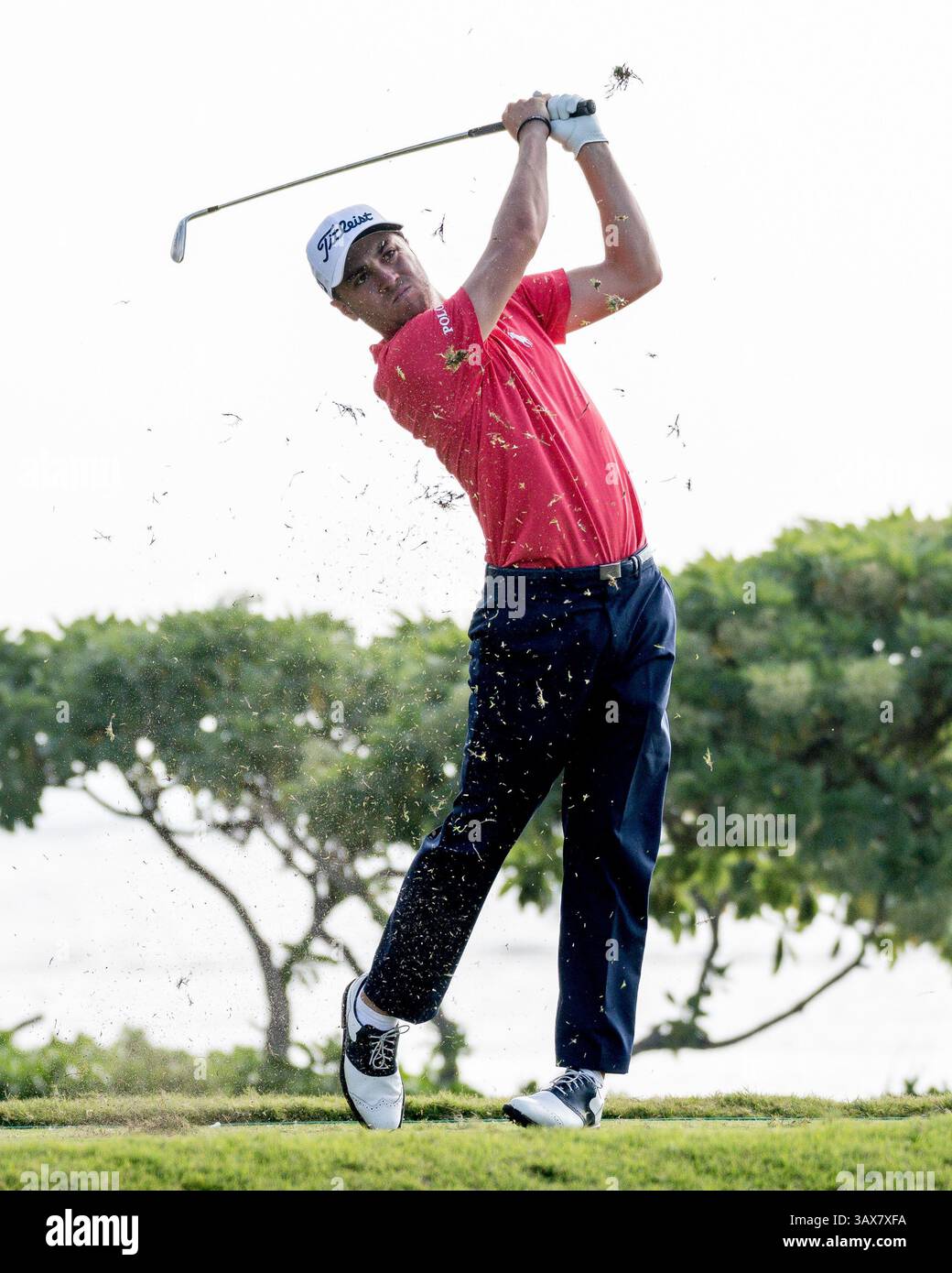 12 gennaio 2017 - durante il primo round del PGA Sony Open alle Hawaii al Waialae Country Club di Honolulu, HI. - Steven Erler/CSM(immagine di credito: &Copy; Steven Erler/CSM via cavo ZUMA) Foto Stock
