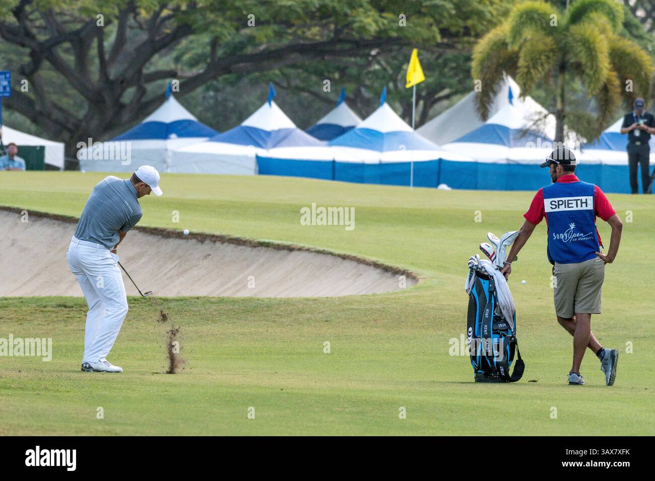 12 gennaio 2017 - durante il primo round del PGA Sony Open alle Hawaii al Waialae Country Club di Honolulu, HI. - Steven Erler/CSM(immagine di credito: &Copy; Steven Erler/CSM via cavo ZUMA) Foto Stock