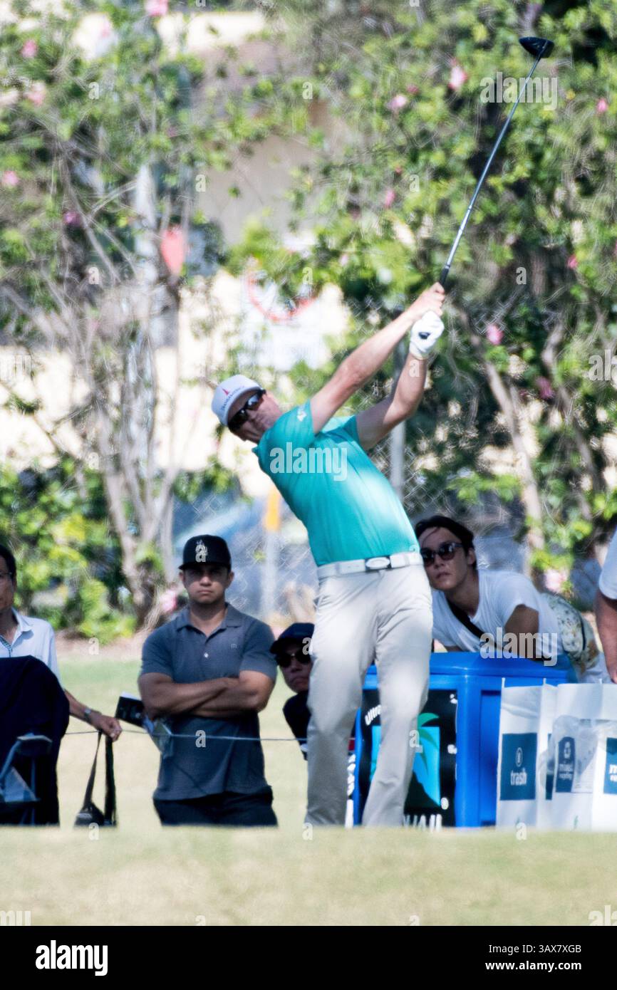 12 gennaio 2017 - durante il primo round del PGA Sony Open alle Hawaii al Waialae Country Club di Honolulu, HI. - Steven Erler/CSM(immagine di credito: &Copy; Steven Erler/CSM via cavo ZUMA) Foto Stock