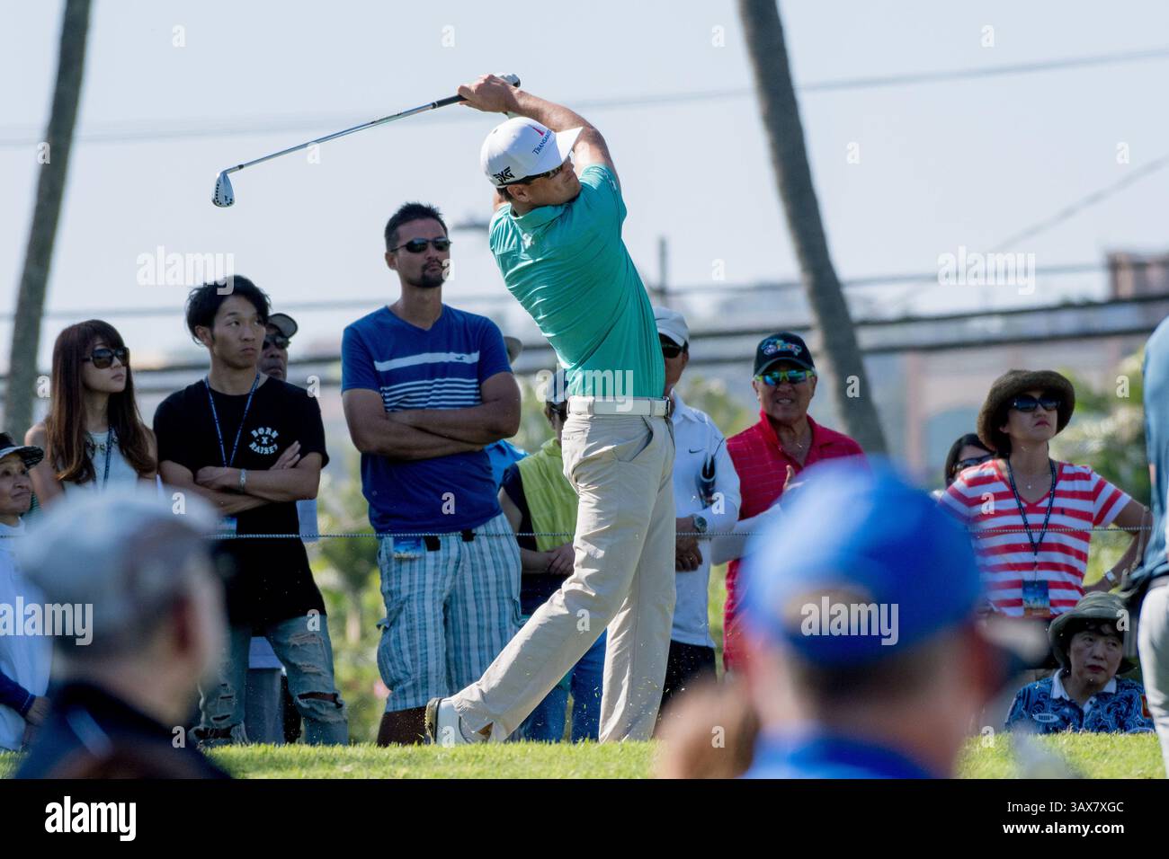 12 gennaio 2017 - durante il primo round del PGA Sony Open alle Hawaii al Waialae Country Club di Honolulu, HI. - Steven Erler/CSM(immagine di credito: &Copy; Steven Erler/CSM via cavo ZUMA) Foto Stock