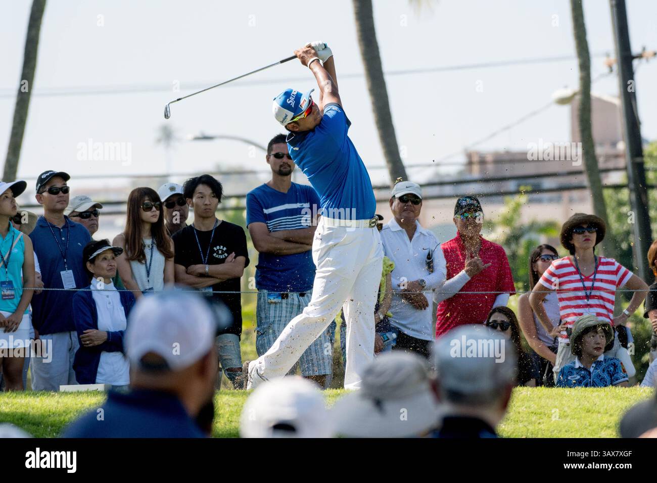 12 gennaio 2017 - durante il primo round del PGA Sony Open alle Hawaii al Waialae Country Club di Honolulu, HI. - Steven Erler/CSM(immagine di credito: &Copy; Steven Erler/CSM via cavo ZUMA) Foto Stock
