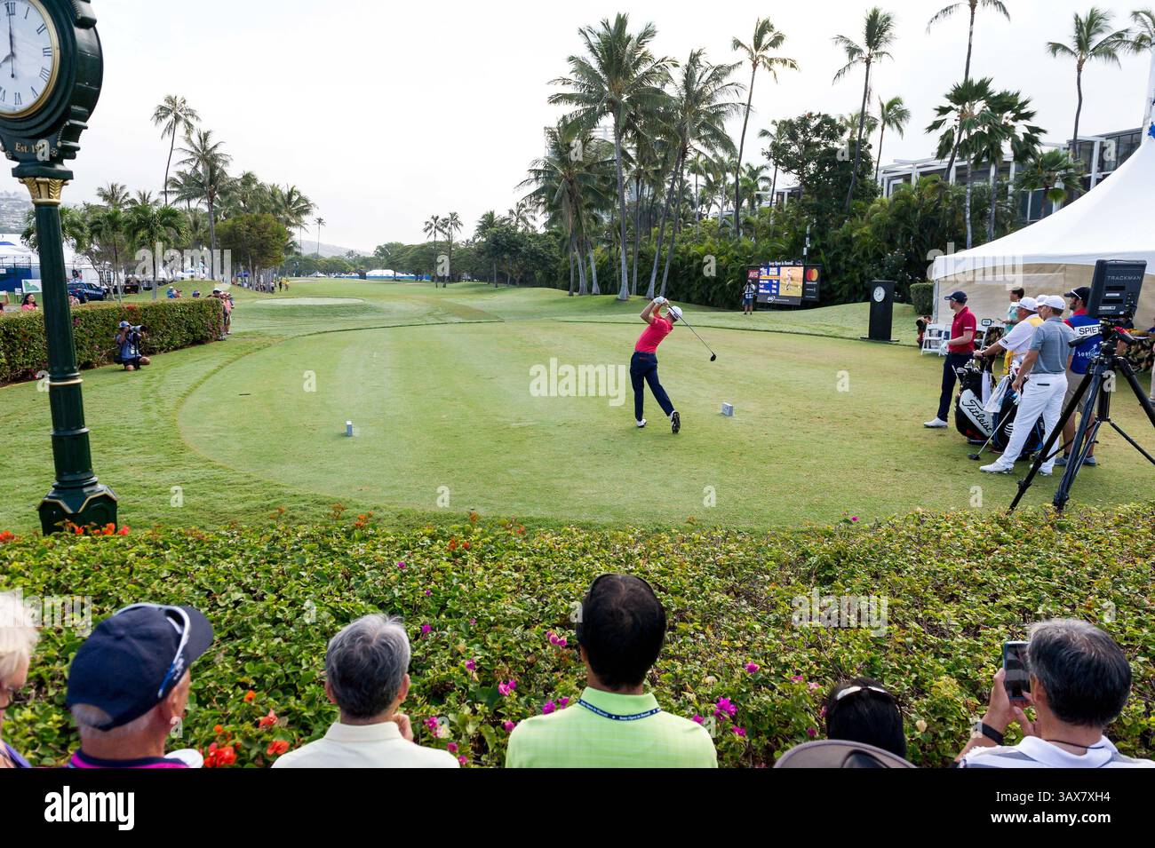 12 gennaio 2017 - durante il primo round del PGA Sony Open alle Hawaii al Waialae Country Club di Honolulu, HI. - Steven Erler/CSM(immagine di credito: &Copy; Steven Erler/CSM via cavo ZUMA) Foto Stock