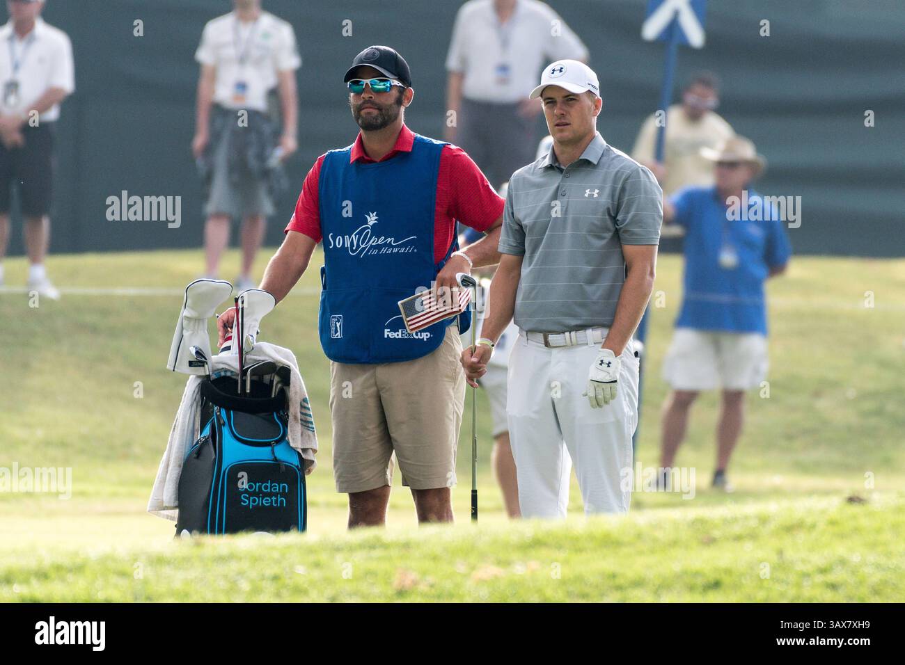 12 gennaio 2017 - durante il primo round del PGA Sony Open alle Hawaii al Waialae Country Club di Honolulu, HI. - Steven Erler/CSM(immagine di credito: &Copy; Steven Erler/CSM via cavo ZUMA) Foto Stock