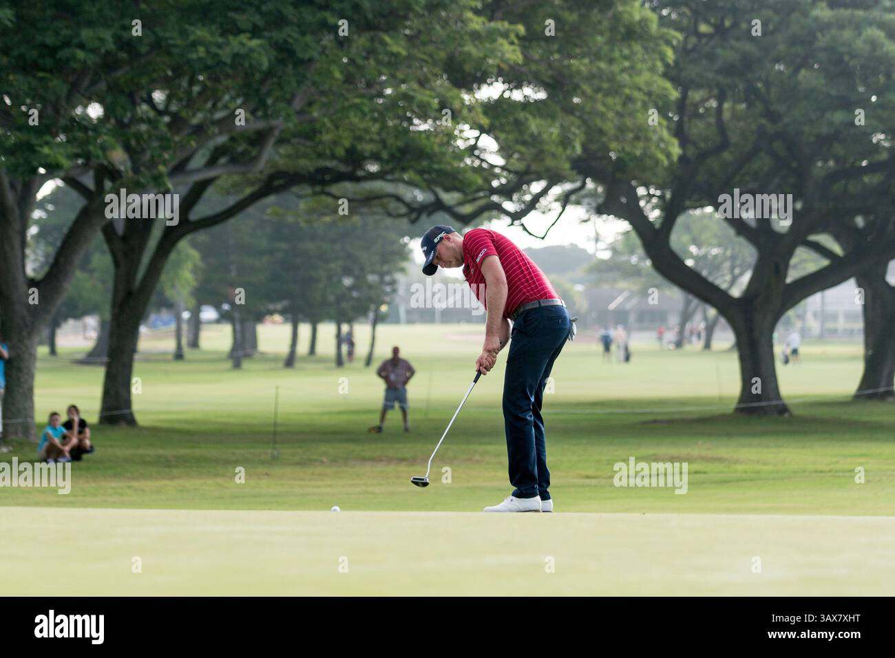 12 gennaio 2017 - durante il primo round del PGA Sony Open alle Hawaii al Waialae Country Club di Honolulu, HI. - Steven Erler/CSM(immagine di credito: &Copy; Steven Erler/CSM via cavo ZUMA) Foto Stock