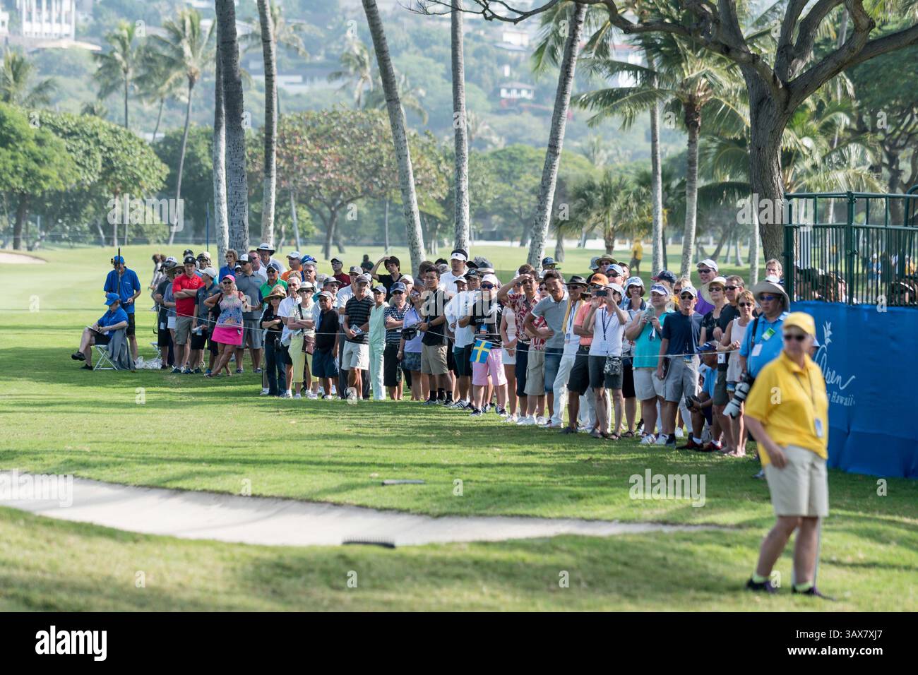 12 gennaio 2017 - durante il primo round del PGA Sony Open alle Hawaii al Waialae Country Club di Honolulu, HI. - Steven Erler/CSM(immagine di credito: &Copy; Steven Erler/CSM via cavo ZUMA) Foto Stock