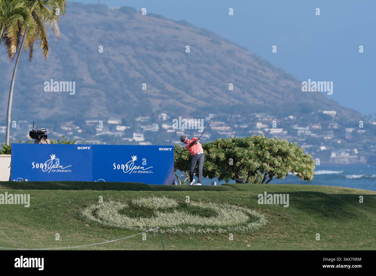 12 gennaio 2017 - durante il primo round del PGA Sony Open alle Hawaii al Waialae Country Club di Honolulu, HI. - Steven Erler/CSM(immagine di credito: &Copy; Steven Erler/CSM via cavo ZUMA) Foto Stock