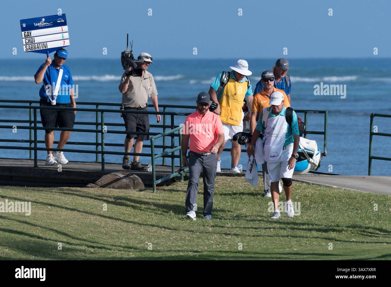 12 gennaio 2017 - durante il primo round del PGA Sony Open alle Hawaii al Waialae Country Club di Honolulu, HI. - Steven Erler/CSM(immagine di credito: &Copy; Steven Erler/CSM via cavo ZUMA) Foto Stock