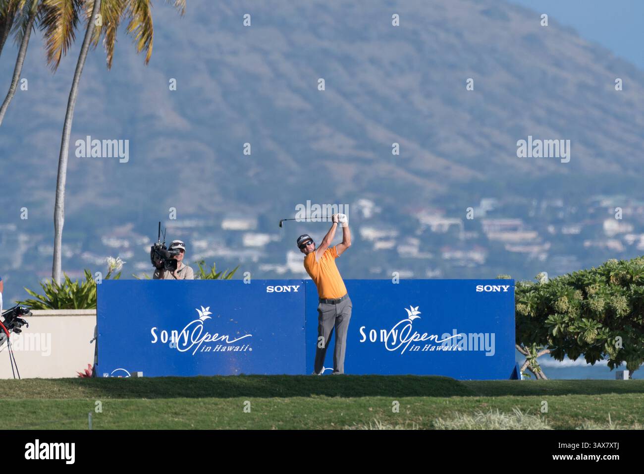 12 gennaio 2017 - durante il primo round del PGA Sony Open alle Hawaii al Waialae Country Club di Honolulu, HI. - Steven Erler/CSM(immagine di credito: &Copy; Steven Erler/CSM via cavo ZUMA) Foto Stock