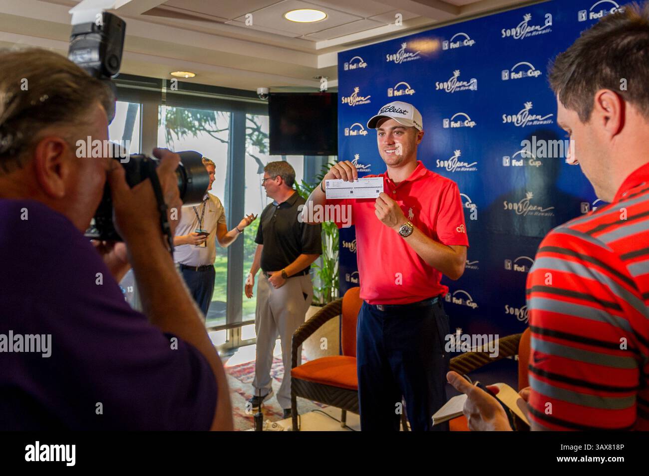 12 gennaio 2017 - durante il primo round del PGA Sony Open alle Hawaii al Waialae Country Club di Honolulu, HI. - Steven Erler/CSM(immagine di credito: &Copy; Steven Erler/CSM via cavo ZUMA) Foto Stock