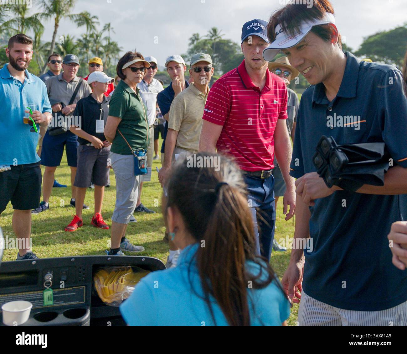 12 gennaio 2017 - durante il primo round del PGA Sony Open alle Hawaii al Waialae Country Club di Honolulu, HI. - Steven Erler/CSM(immagine di credito: &Copy; Manny Flores/CSM via ZUMA Wire) Foto Stock