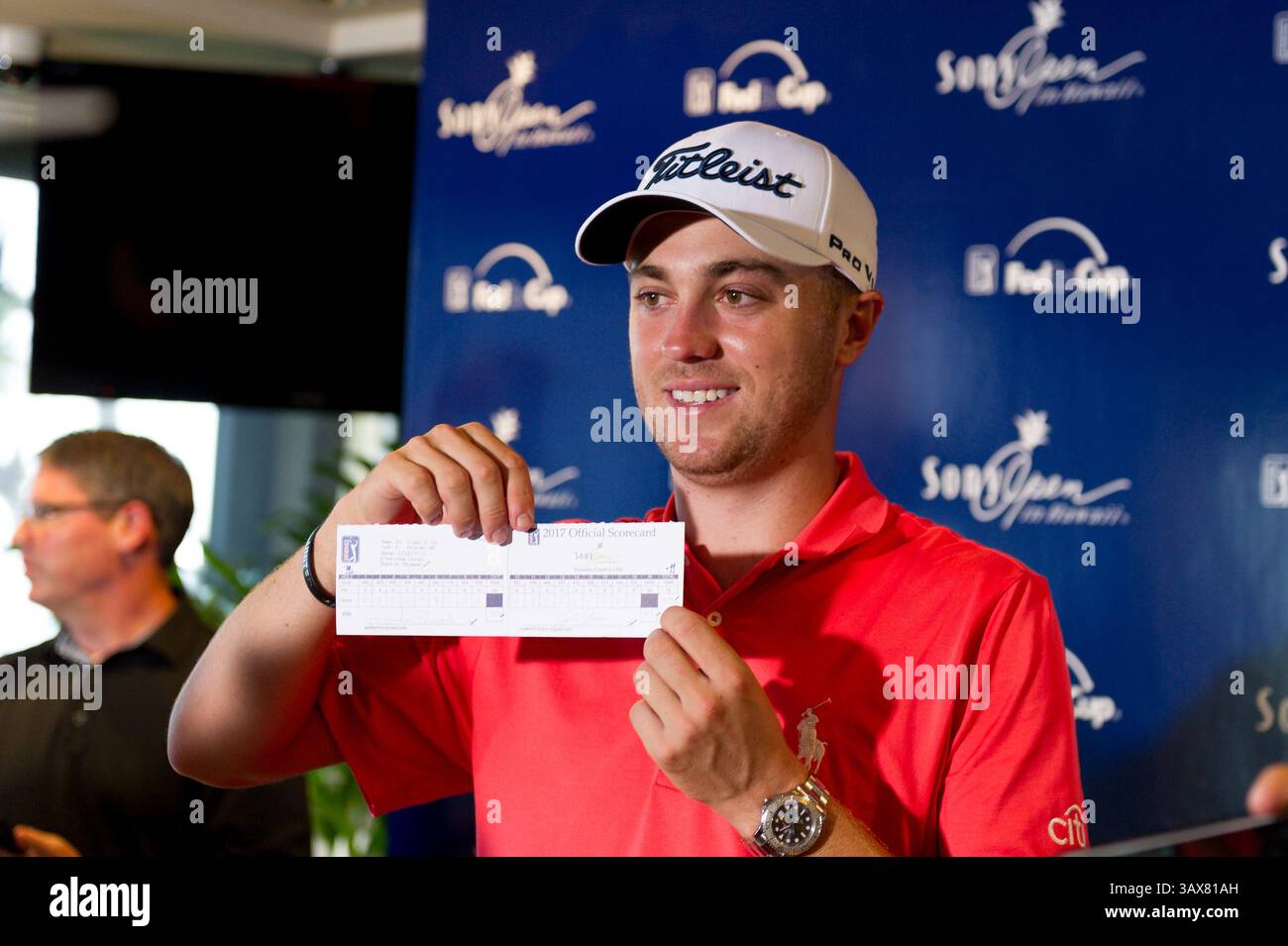 12 gennaio 2017 - durante il primo round del PGA Sony Open alle Hawaii al Waialae Country Club di Honolulu, HI. - Steven Erler/CSM(immagine di credito: &Copy; Steven Erler/CSM via cavo ZUMA) Foto Stock
