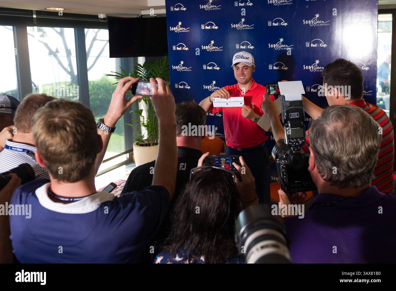 12 gennaio 2017 - durante il primo round del PGA Sony Open alle Hawaii al Waialae Country Club di Honolulu, HI. - Steven Erler/CSM(immagine di credito: &Copy; Steven Erler/CSM via cavo ZUMA) Foto Stock