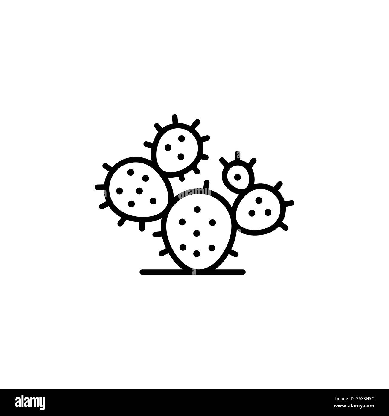 Icona di cactus Illustrazione Vettoriale