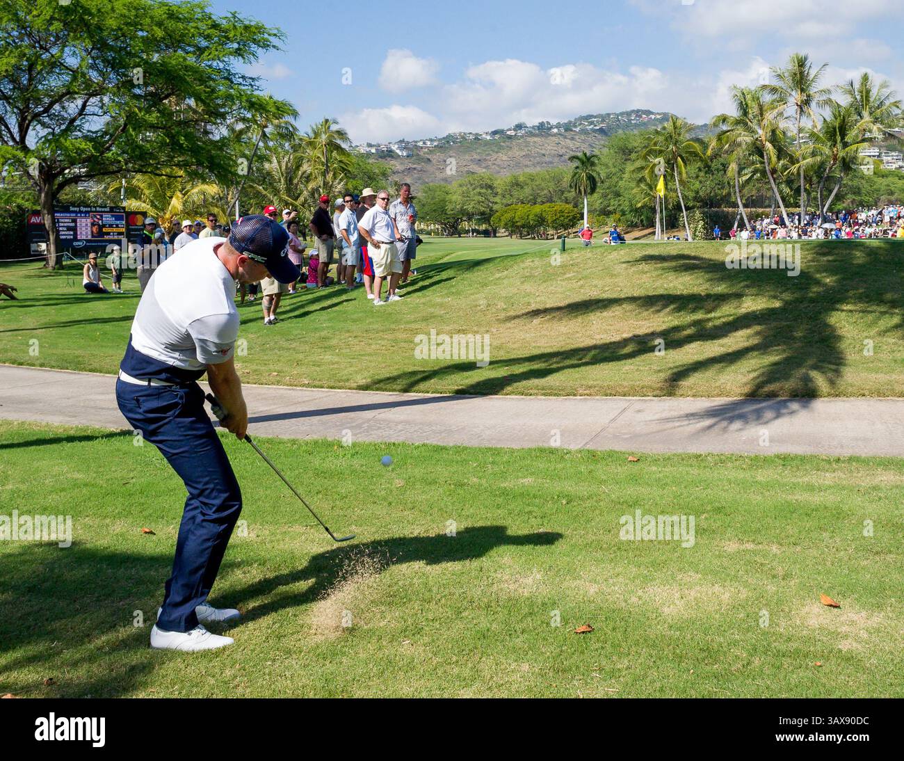 13 gennaio 2017 - durante il secondo round del PGA Sony Open alle Hawaii al Waialae Country Club di Honolulu, HI. - Steven Erler/CSM(immagine di credito: &Copy; Steven Erler/CSM via cavo ZUMA) Foto Stock