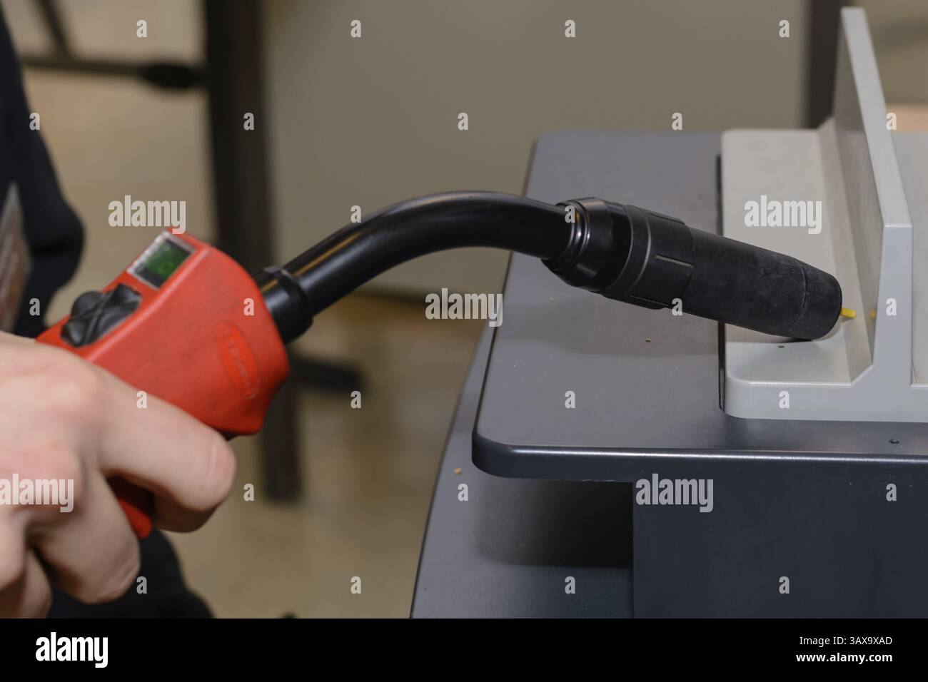 La saldatura virtuale viene utilizzata per addestrare questa imbarcazione - primo piano Foto Stock