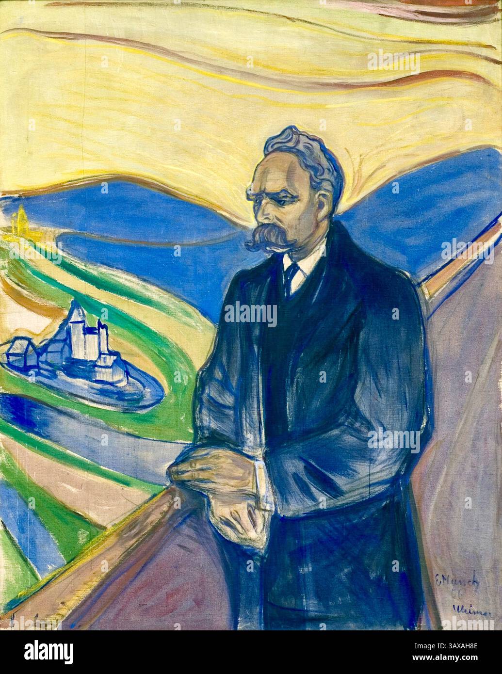 Edvard Munch - Friedrich Nietzsche - 1906 Foto Stock