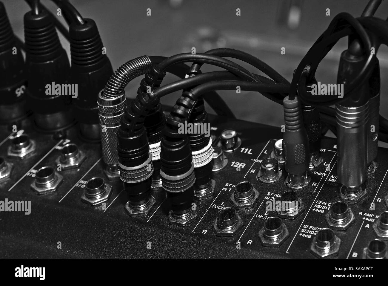 Console di mixaggio Foto Stock