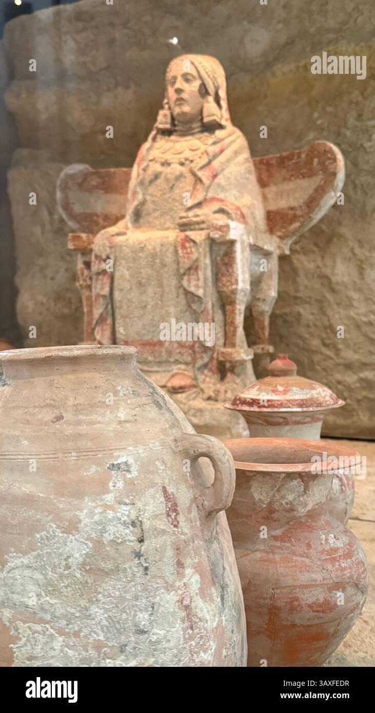 Famosa scultura iberica chiamata la Signora di Baza Foto Stock