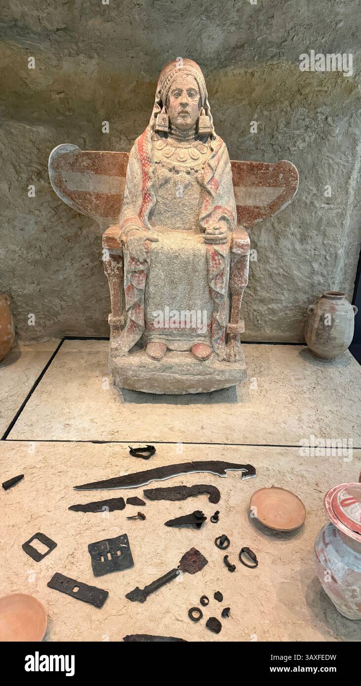 Famosa scultura iberica chiamata la Signora di Baza Foto Stock