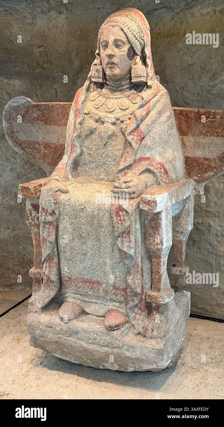 Famosa scultura iberica chiamata la Signora di Baza Foto Stock