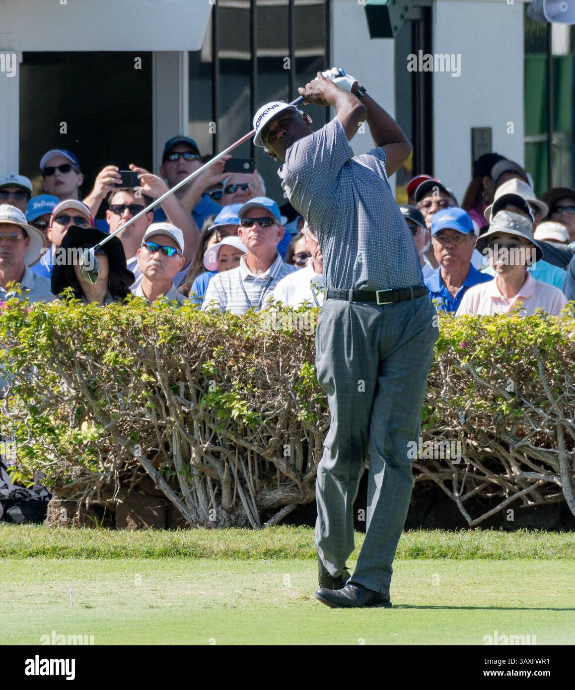 15 gennaio 2017 - durante l'ultimo round del PGA Sony Open alle Hawaii al Waialae Country Club di Honolulu, HI. - Steven Erler/CSM(immagine di credito: &Copy; Steven Erler/CSM via cavo ZUMA) Foto Stock