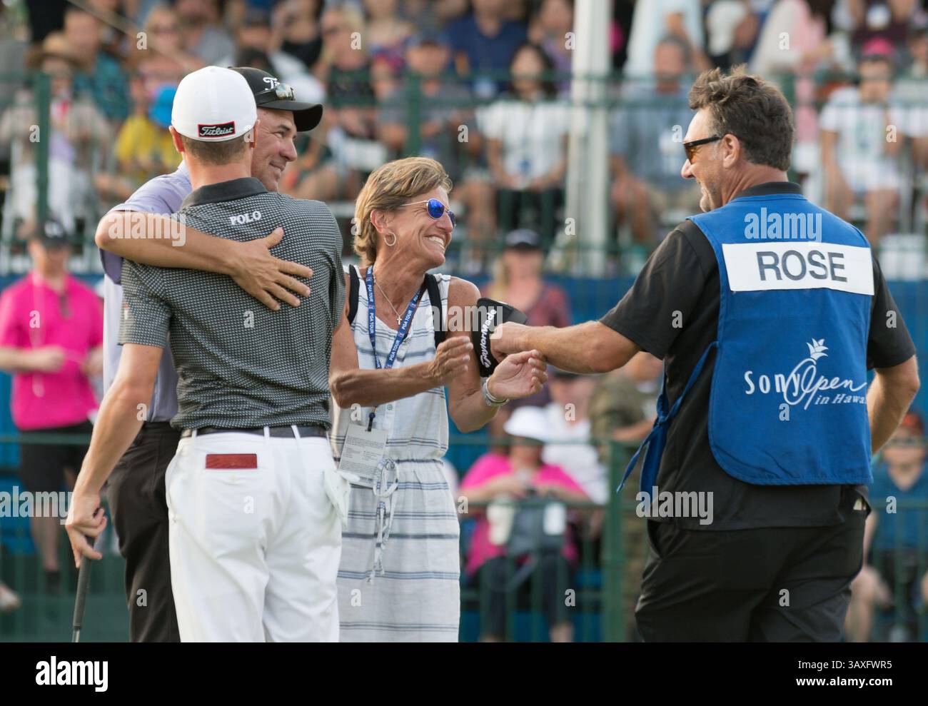 15 gennaio 2017 - durante l'ultimo round del PGA Sony Open alle Hawaii al Waialae Country Club di Honolulu, HI. - Steven Erler/CSM(immagine di credito: &Copy; Steven Erler/CSM via cavo ZUMA) Foto Stock