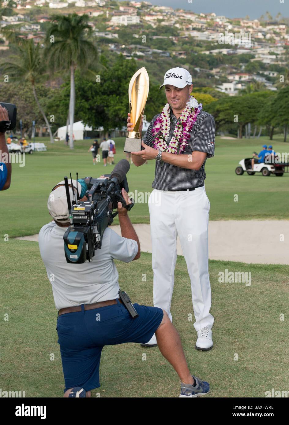 15 gennaio 2017 - durante l'ultimo round del PGA Sony Open alle Hawaii al Waialae Country Club di Honolulu, HI. - Steven Erler/CSM(immagine di credito: &Copy; Steven Erler/CSM via cavo ZUMA) Foto Stock