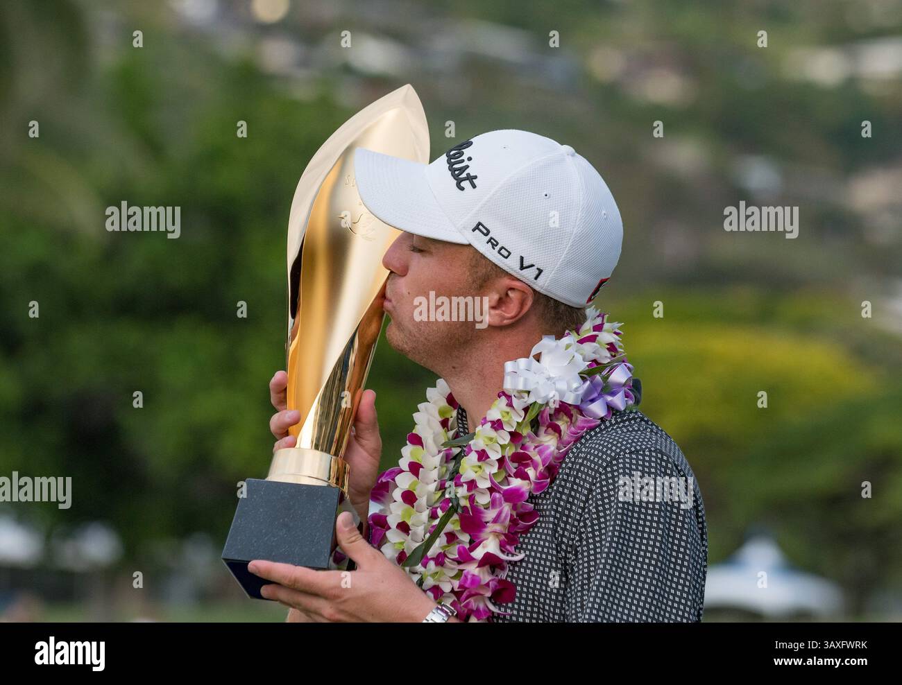 15 gennaio 2017 - durante l'ultimo round del PGA Sony Open alle Hawaii al Waialae Country Club di Honolulu, HI. - Steven Erler/CSM(immagine di credito: &Copy; Steven Erler/CSM via cavo ZUMA) Foto Stock