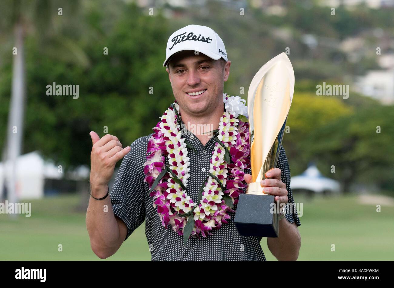 15 gennaio 2017 - durante l'ultimo round del PGA Sony Open alle Hawaii al Waialae Country Club di Honolulu, HI. - Steven Erler/CSM(immagine di credito: &Copy; Steven Erler/CSM via cavo ZUMA) Foto Stock