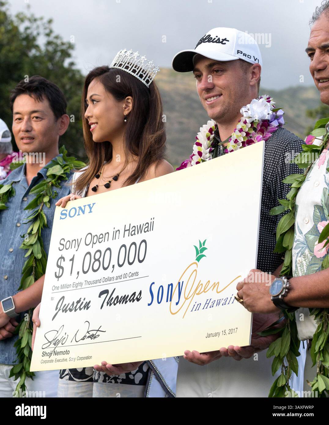 15 gennaio 2017 - durante l'ultimo round del PGA Sony Open alle Hawaii al Waialae Country Club di Honolulu, HI. - Steven Erler/CSM(immagine di credito: &Copy; Steven Erler/CSM via cavo ZUMA) Foto Stock