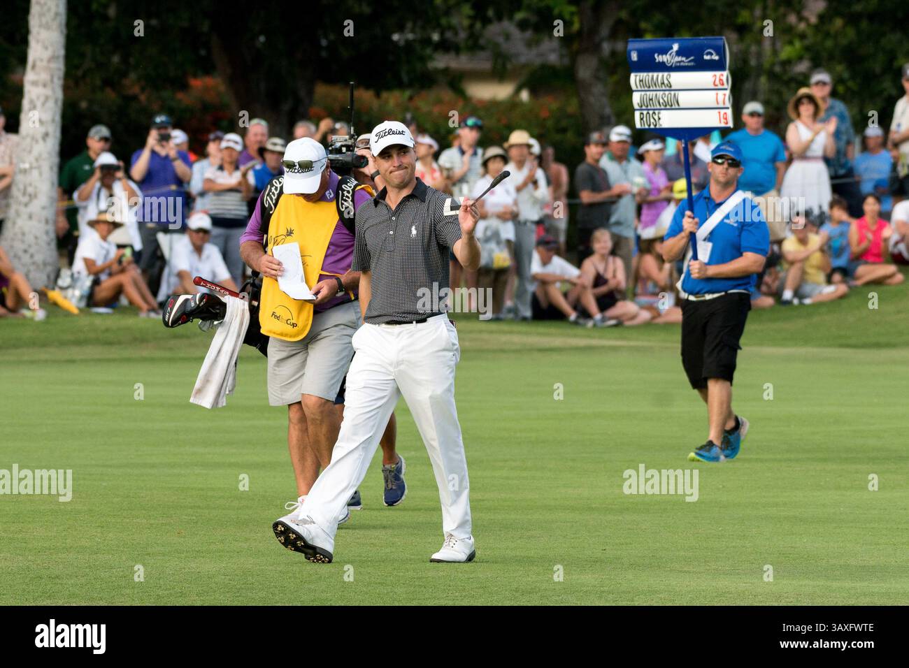 15 gennaio 2017 - durante l'ultimo round del PGA Sony Open alle Hawaii al Waialae Country Club di Honolulu, HI. - Steven Erler/CSM(immagine di credito: &Copy; Steven Erler/CSM via cavo ZUMA) Foto Stock