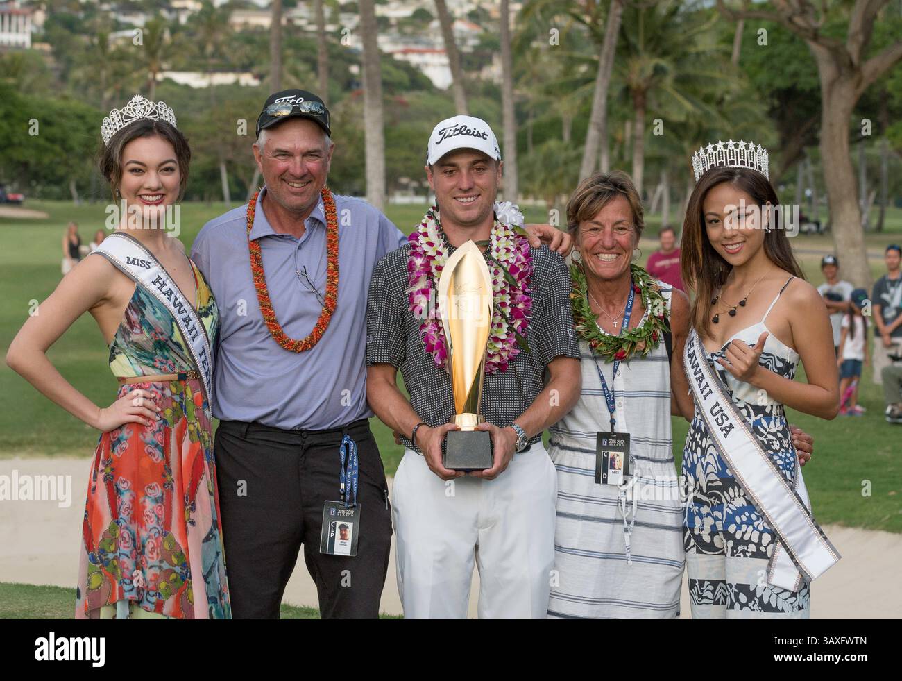 15 gennaio 2017 - durante l'ultimo round del PGA Sony Open alle Hawaii al Waialae Country Club di Honolulu, HI. - Steven Erler/CSM(immagine di credito: &Copy; Steven Erler/CSM via cavo ZUMA) Foto Stock