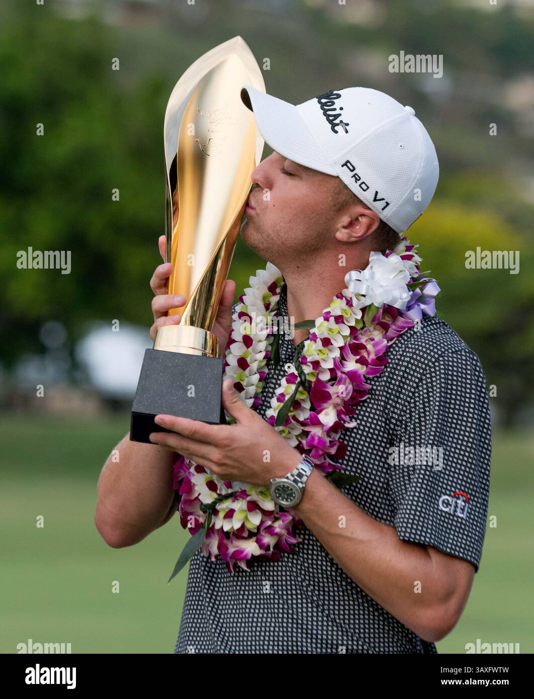 15 gennaio 2017 - durante l'ultimo round del PGA Sony Open alle Hawaii al Waialae Country Club di Honolulu, HI. - Steven Erler/CSM(immagine di credito: &Copy; Steven Erler/CSM via cavo ZUMA) Foto Stock