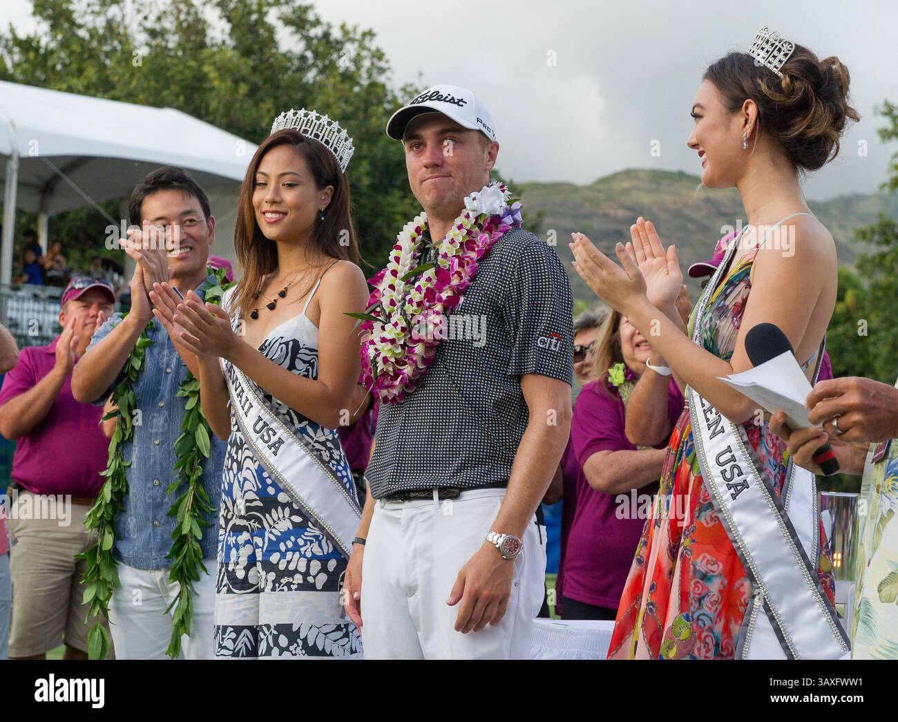 15 gennaio 2017 - durante l'ultimo round del PGA Sony Open alle Hawaii al Waialae Country Club di Honolulu, HI. - Steven Erler/CSM(immagine di credito: &Copy; Steven Erler/CSM via cavo ZUMA) Foto Stock