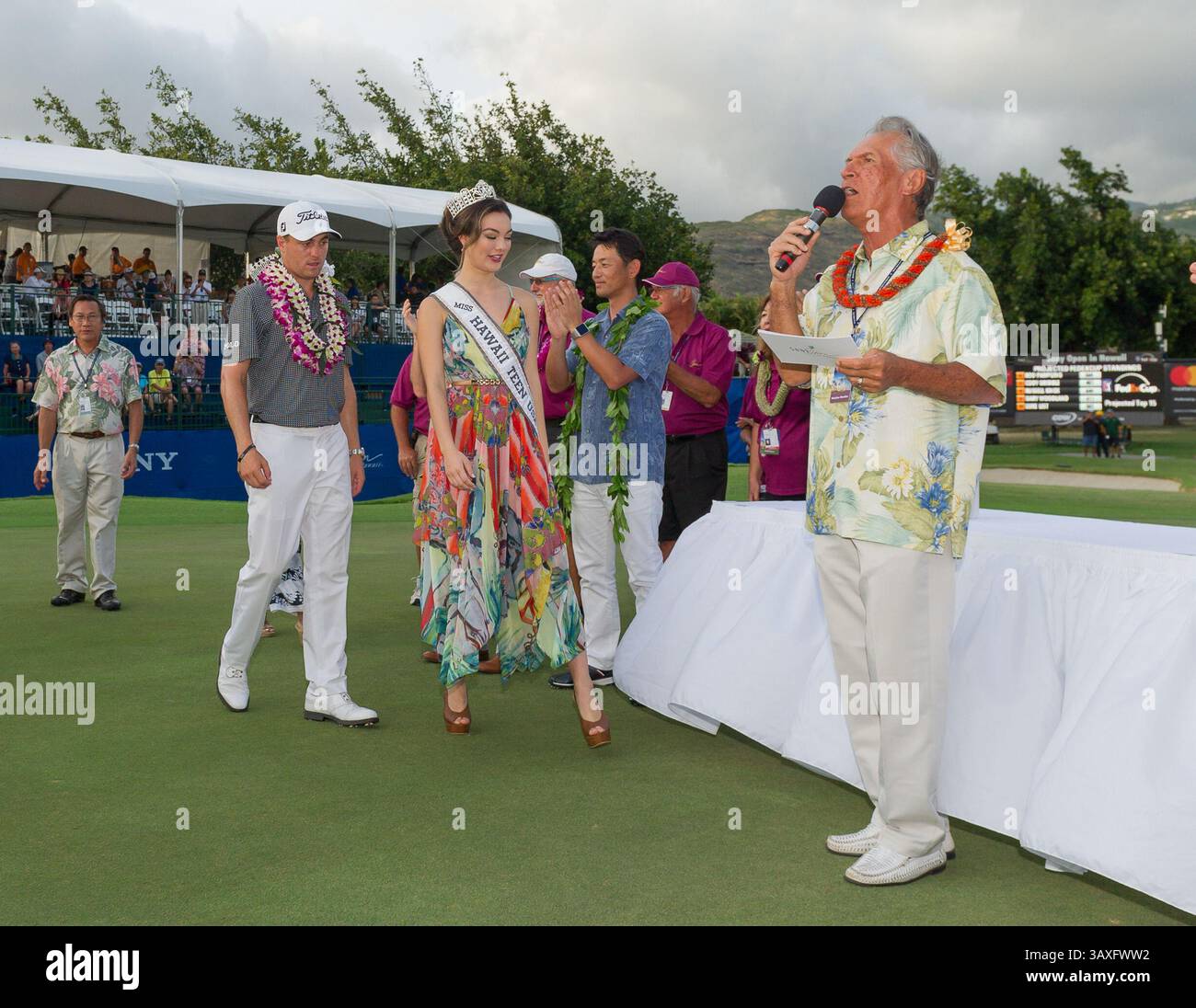 15 gennaio 2017 - durante l'ultimo round del PGA Sony Open alle Hawaii al Waialae Country Club di Honolulu, HI. - Steven Erler/CSM(immagine di credito: &Copy; Steven Erler/CSM via cavo ZUMA) Foto Stock