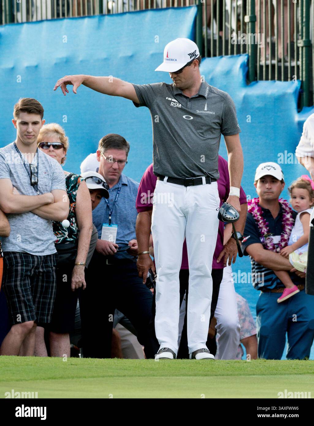 15 gennaio 2017 - durante l'ultimo round del PGA Sony Open alle Hawaii al Waialae Country Club di Honolulu, HI. - Steven Erler/CSM(immagine di credito: &Copy; Steven Erler/CSM via cavo ZUMA) Foto Stock