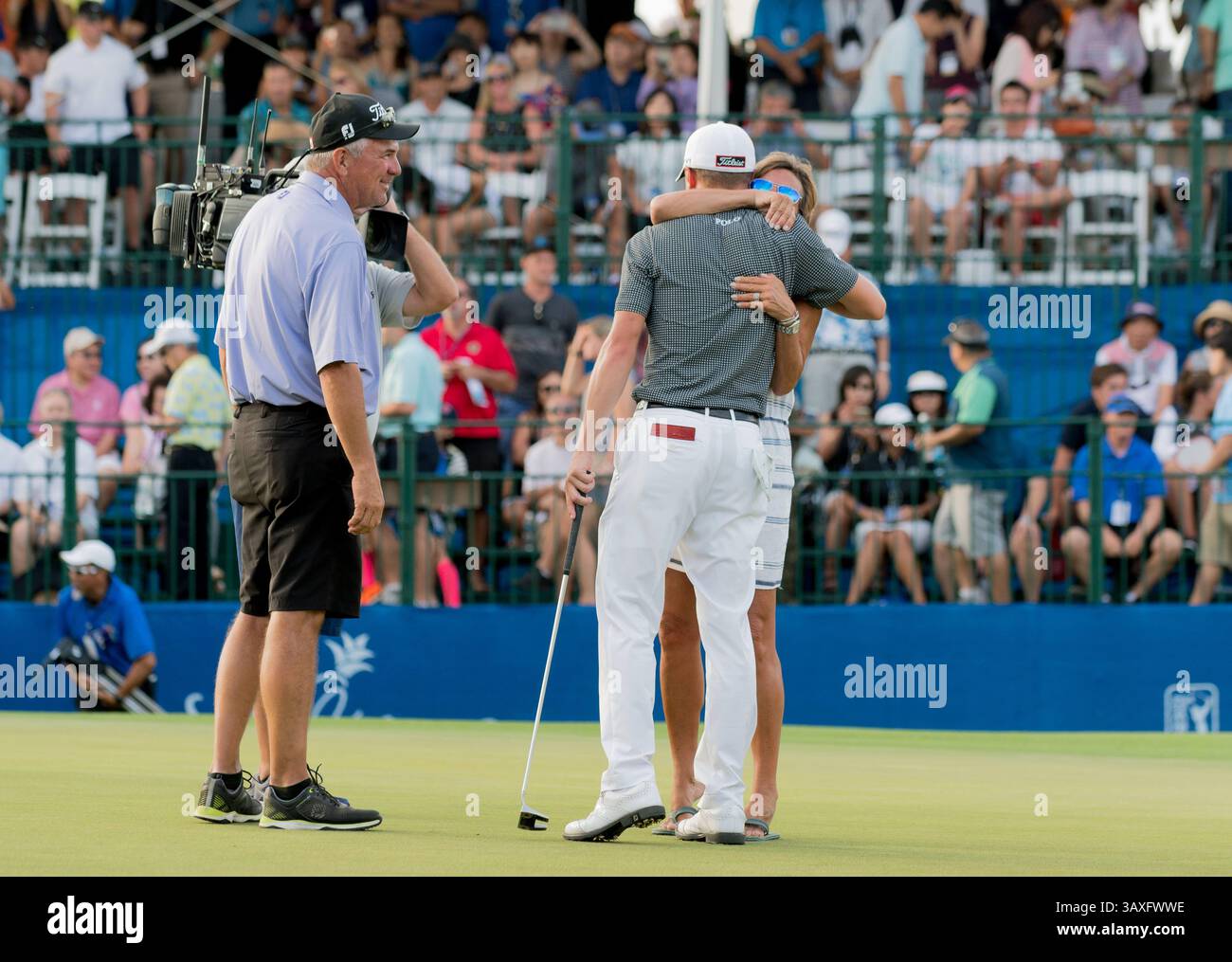 15 gennaio 2017 - durante l'ultimo round del PGA Sony Open alle Hawaii al Waialae Country Club di Honolulu, HI. - Steven Erler/CSM(immagine di credito: &Copy; Steven Erler/CSM via cavo ZUMA) Foto Stock