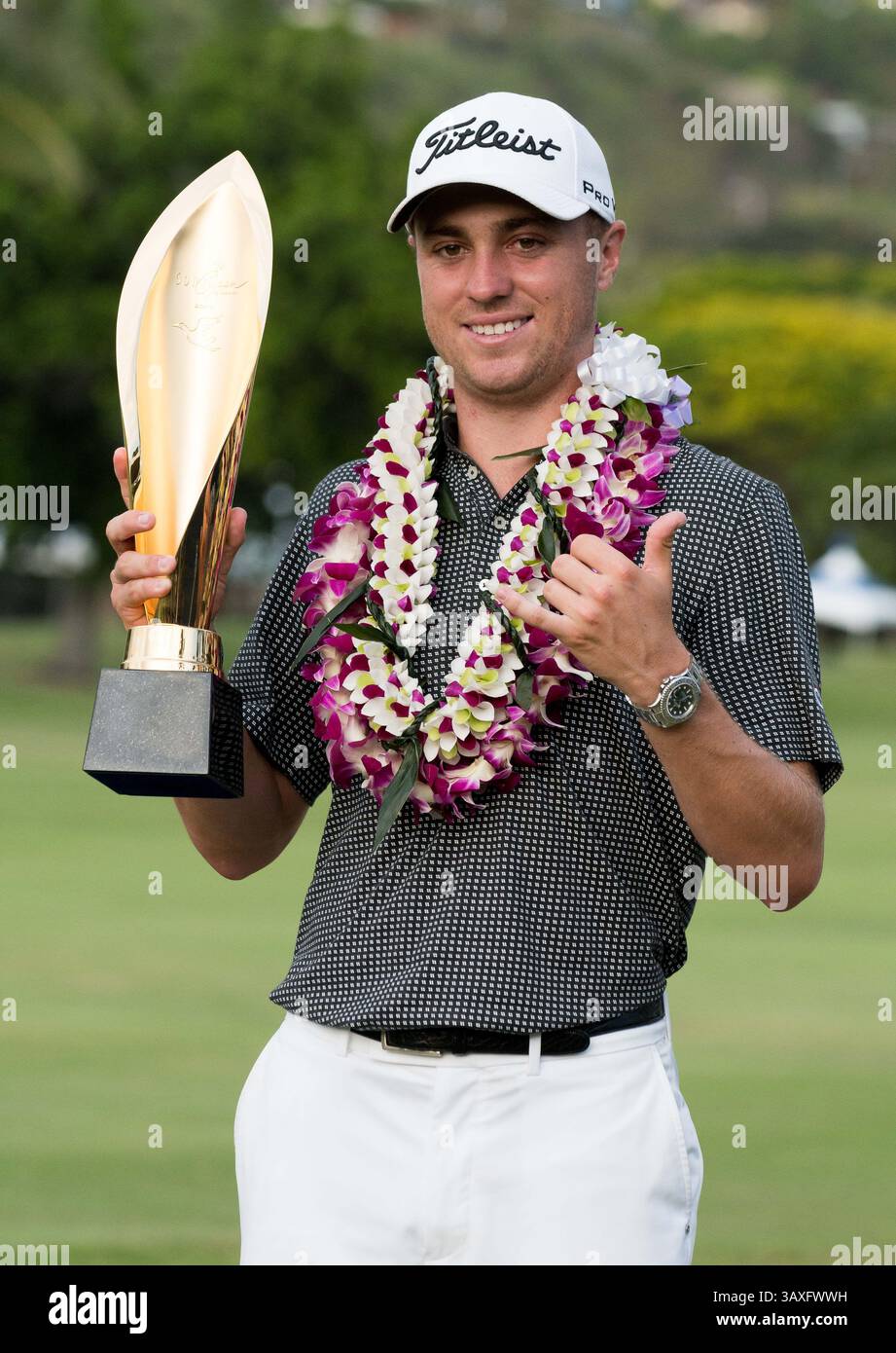 15 gennaio 2017 - durante l'ultimo round del PGA Sony Open alle Hawaii al Waialae Country Club di Honolulu, HI. - Steven Erler/CSM(immagine di credito: © Steven Erler/CSM via ZUMA Wire) Foto Stock