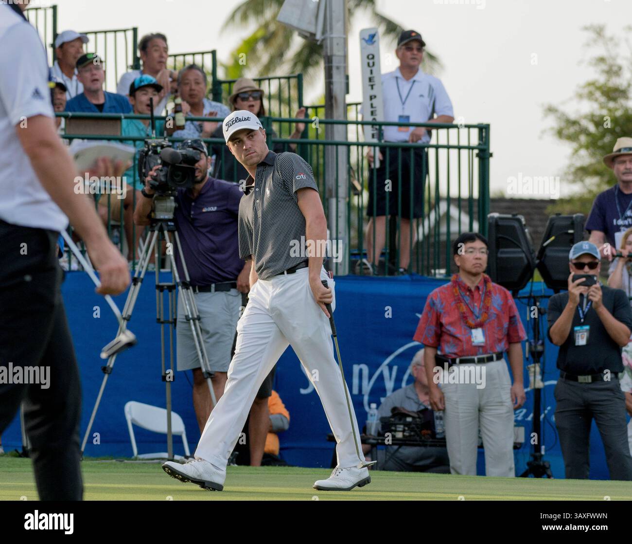 15 gennaio 2017 - durante l'ultimo round del PGA Sony Open alle Hawaii al Waialae Country Club di Honolulu, HI. - Steven Erler/CSM(immagine di credito: &Copy; Steven Erler/CSM via cavo ZUMA) Foto Stock