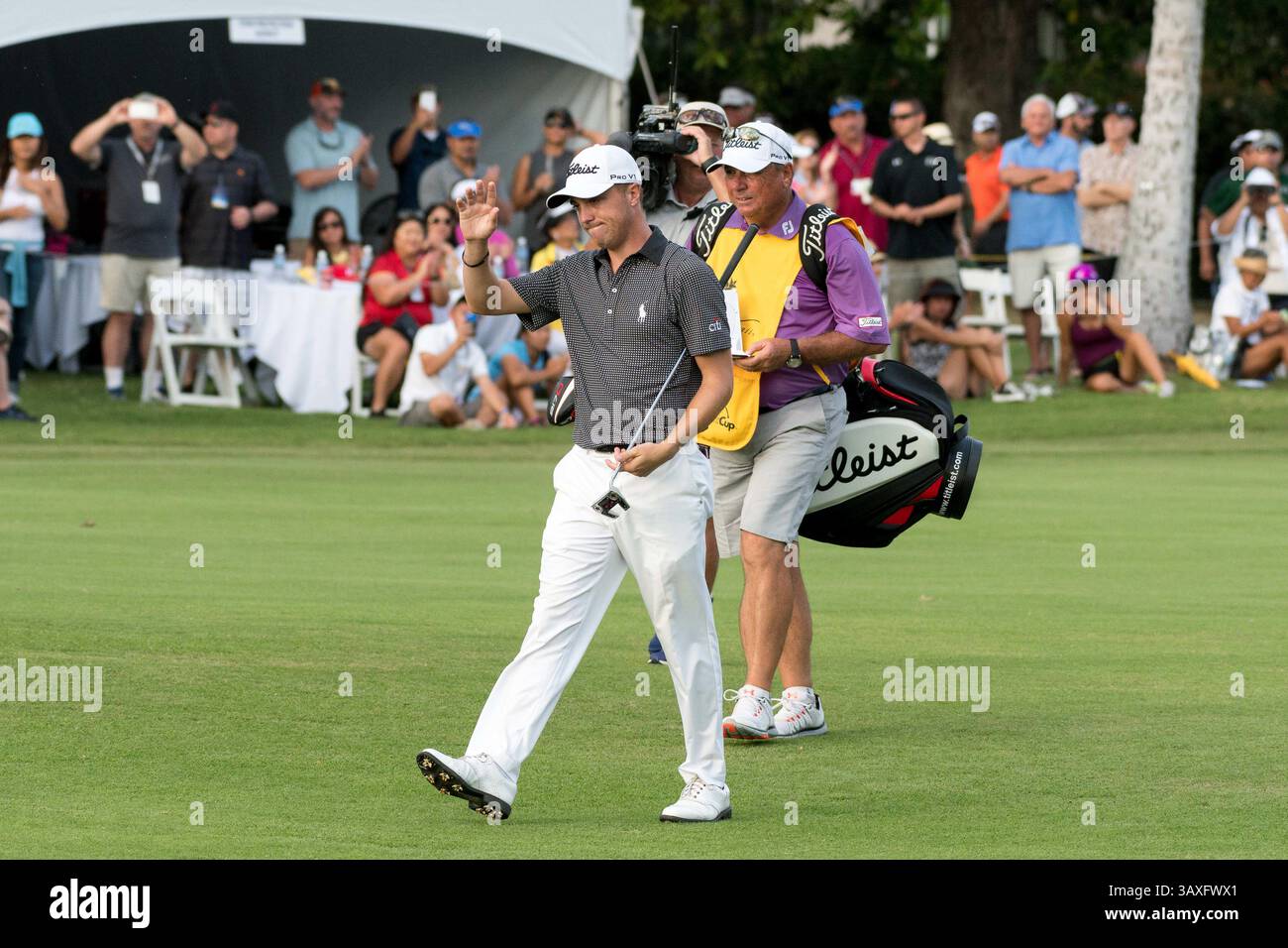 15 gennaio 2017 - durante l'ultimo round del PGA Sony Open alle Hawaii al Waialae Country Club di Honolulu, HI. - Steven Erler/CSM(immagine di credito: &Copy; Steven Erler/CSM via cavo ZUMA) Foto Stock